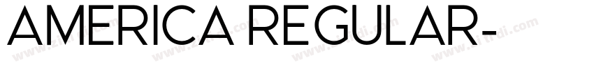 America Regular字体转换